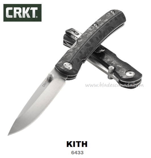 CRKT Kith Front Lock Folding Knife, GFN Black, CRKT6433